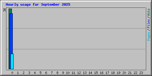 Hourly usage for September 2025